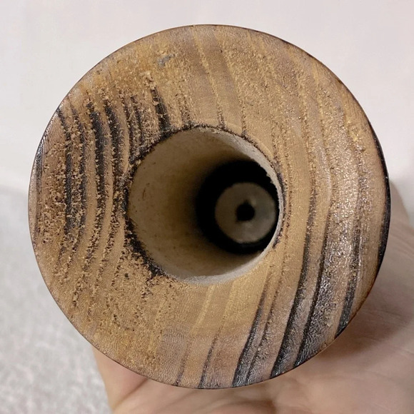 Handmade Antique Style Carved Wood Pepper Mill Pepper  Grinder - Picture 10 of 16